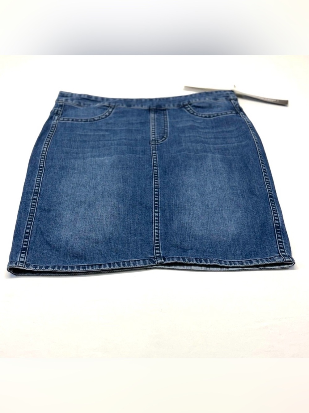 Tribal Classic Indigo Denim Mini Skirt. Reversible for different Styles Size 4